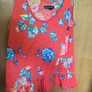 Tank top floral shirt